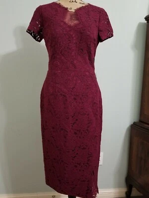 js collections dress 8 Burgundy - Image 1 of 4