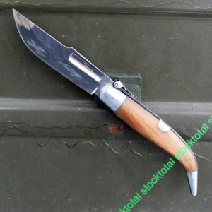 Navaja teja KNIVES WOOD OLIVE MANGO MADERA OLIVO HOJA INOXIDABLE 10 cm 01155 M - Imagen 1 de 1