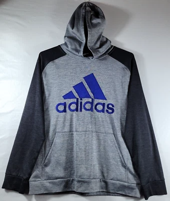 Sudadera con Capucha Adidas Juvenil XL (18/20) Gris Negro Azul Foto 1 de 4
