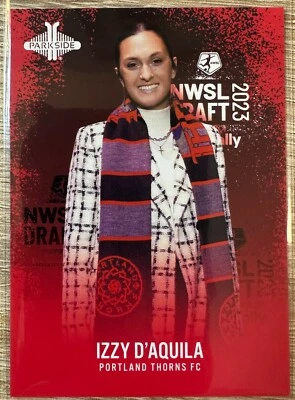 IZZY D'AQUILA 2023 PARKSIDE NWSL VOLUME 1 2023 DRAFT NIGHT SP PARALLEL RC #6 - Image 1 of 2