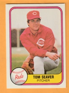 Tom Seaver Cincinnati Reds 1981 Fleer #200 Salón de la fama USC Trojans - Imagen 1 de 2