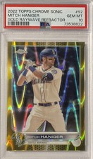 MITCH HANIGER GOLD RAYWAVE REFRACTOR /50 PSA 10 POP 1 2022 Topps Chrome Sonic