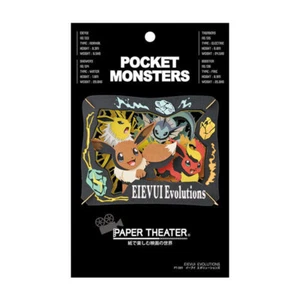 Pokemon ensky Paper Theater Eevee Evolution Flareon Jolteon Vaporeon 3D Kit New - Imagen 1 de 2