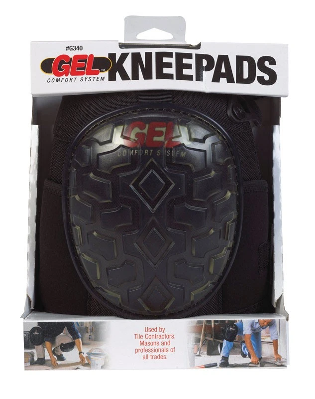 CLC Work Gear G340 Professional Black Gel Adjustable Knee Pads 10-7/16 Lx8 W in. - Image 1 of 1