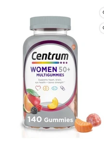 Centrum Women 50 plus Multivitamin Supplement Gummis, verschiedene Früchte, 140 Stück - Bild 1 von 3