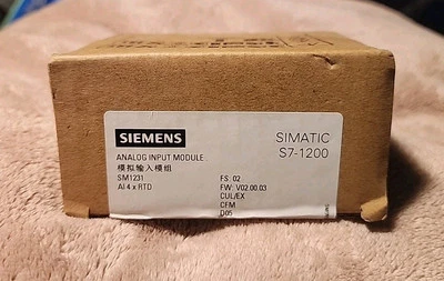 SIEMENS 6ES7231-5PA30-0XB0 ANALOG INPUT MODULE SIMATIC S7-1200 SB1231 AI 1xRTD - Image 1 of 2