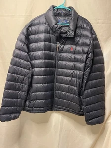 Polo Ralph Lauren Men’s Packable Black Puffer Jacket 3x NWOT DUCK DOWN GIFT - Picture 1 of 13