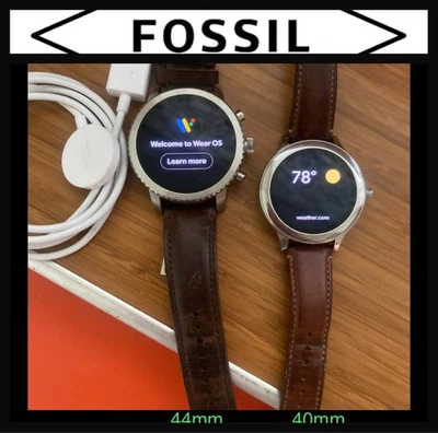 Lote De 2 Relojes Inteligentes Fossil Gen 3 Probados ✅ Modelos Shwroom + Cordón OEM Bandas OEM Foto 1 de 4