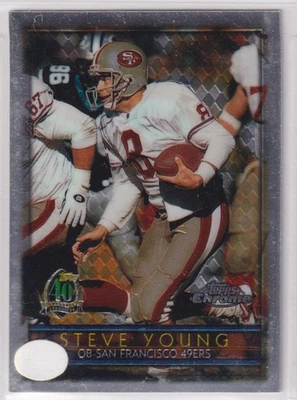 1996 Topps Chrome #130 Steve Young - Image 1 of 2