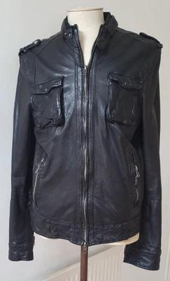 ***GORGEOUS*** ALL SAINTS COERCE LEATHER SHIRT JACKET, MEDIUM - Image 1 of 4