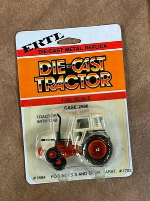 Tractor agrícola ERTL CASE 2590 blanco, 1/64, #1694 #1703, nuevo en caja Foto 1 de 4
