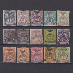 NEW CALEDONIA 1903, Sc #66-80, CV $438, MH/NG/Used - Picture 1 of 2