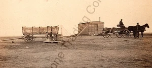 RPPC Pferdewagen Bauernhofszene Kanada 1910er adressiert an Clara Fox Lima, Wi. - Bild 1 von 3