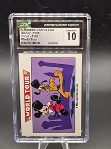 1991 Disney Impel World Tour #183 A Moscow Chorus Line CGC 10 GEM MINT Mickey & - Picture 1 of 2