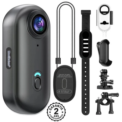 Mini Caméra d'Action Sport Cam 4K@30FPS WIFI Casque Moto Vélo Jogging Etanche - Photo 1/4