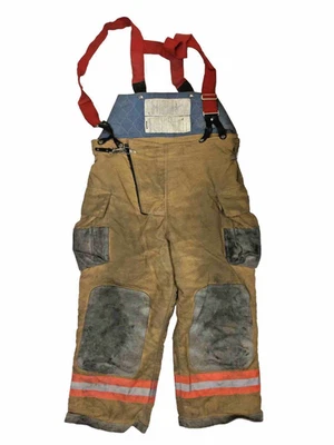 Pantalones de bombero Quaker 44x26 marrón con tirantes espalda alta P1470 Foto 1 de 4