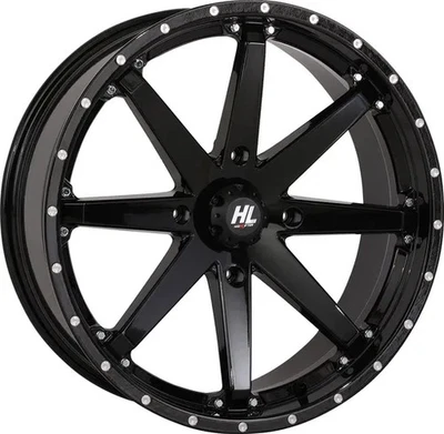 Brilho de roda HL10 preto 15x7 4/156 5+2 40mm Polaris RZR XP 4 1000 14-24 - Imagem 1 de 3