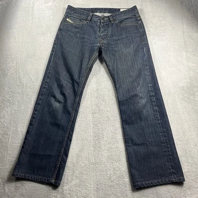 Jeans Diesel Hombres 29x27* Azul Viker Regular Botón Recto Mosca 0088Z Bigote Foto 1 de 4