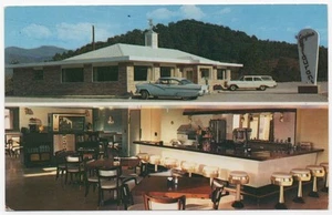 FRANKLIN NC/NORTH CAROLINA Postcard CAGLE'S RESTAURANT Rt 441 & 23 FRIED CHICKEN - Picture 1 of 2