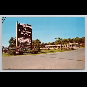 Postal de colección Old Dominion Motel Roanoke Virginia sin publicar escénica coleccionable - Imagen 1 de 4