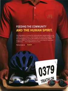 2012 PRINT AD - McDONALD'S FAST FOOD AD - FEEDING THE BLACK COMMUNITY TRIATHLON - Picture 1 of 1