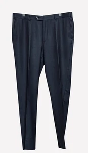 Suitsupply Brescia Royal Blue Flat Front Wool Dress Pants 33x29 - Picture 1 of 11