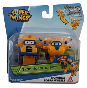 Super Wings Donnie und Poppan Transform-a-Bots Wheels Transformer Truck Figuren - Bild 1 von 2