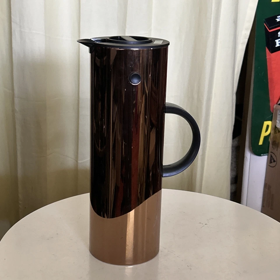 STELTON 真空加热器壶 EM77 难以找到 * * * BRONZE * * 丹麦 Erik Magnussen — 第 1/4 张图片