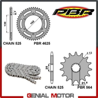 Kit Cadena y Piñones EK2303G 16/41/525 PBR CAGIVA NAVEGATOR 2004 > 2005 Foto 1 de 2