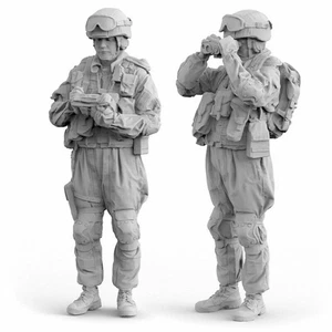 1/35 Russia Modern Soldier Resin Kits Unpainted Set of 2 Figures Model GK - Picture 1 of 1