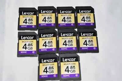 LEXAR 4GB SDHC Memory Card - Choose 1/10/50PCS - class4 SD Cards - Image 1 of 2