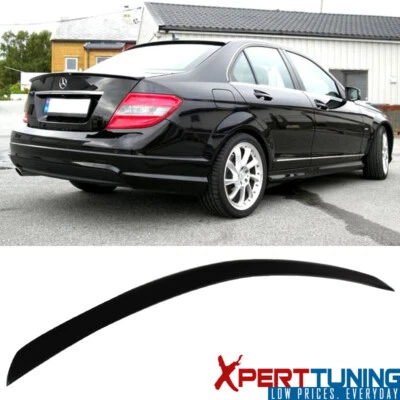 Fit For 08-14 Benz C-Class W204 4Dr 4Door AMG Style Unpainted ABS Trunk Spoiler Foto 1 de 4