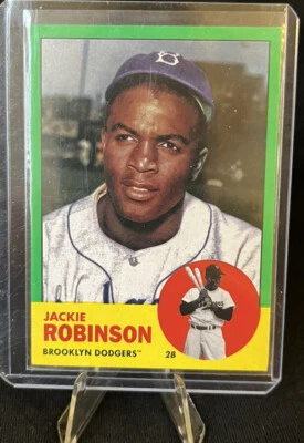 2022 Topps Archives Jackie Robinson SP #42 Green Parallel #13/125 - Image 1 of 4
