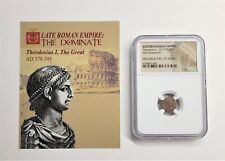 AD 379-395 AE4 (Nummus) - Theodosius I Decline & Fall of Rome Ancient Coin - NGC