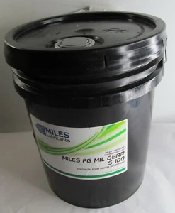 NEW 5-GALLON BUCKET MILES FG MIL GEAR S 100 SYNTHETIC FOOD GRADE GEAR FLUID - Picture 1 of 1