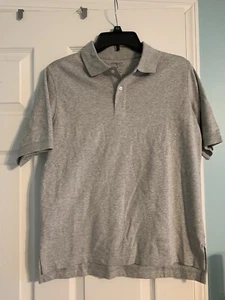 Polo Lands End gris manga corta para niños talla 14-16 nuevo sin etiquetas - Imagen 1 de 1