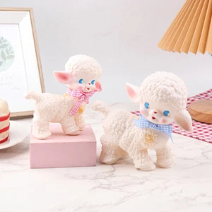 Retro klassische Kunststoff Schaf Puppe süß Mädchen Schatz Stimme Tier Geschenk Mode_ou - Bild 1 von 14