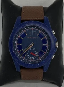 Armani Exchange AXT1002251701 Mens Brown Leather Analog Dial Quartz Watch HK1090 - Picture 1 of 12