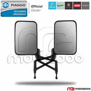 COPPIA SPECCHI SPECCHIETTI RETROVISORI ORIGINALI PER PIAGGIO APE CLASSIC 400 cc - Imagen 1 de 4