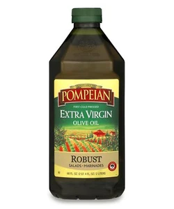 Pompeian Robust Extra Virgin Olive Oil, First Cold Pressed, Full-Bodied Flavor, - Picture 1 of 7