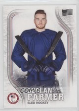 2018 US Olympic & Paralympic Team and Hopefuls Flag /99 Declan Farmer Rookie RC