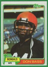 Don Bass - 1981 Topps #347 - Cincinnati Bengals Football Card
