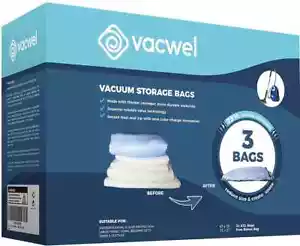 Vakuum 3er-Pack XXL, Vakuumaufbewahrungstaschen, platzsparende Beutel für Kleidung Aufbewahrung - XL - Bild 1 von 13