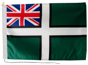 Devon Ensign Flag With Rope and Toggle 18" x 12" (45 x 30cm) - Picture 1 of 6