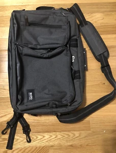 Solo New York convertible laptop bag/back pack, 17x13, Hunter Green/Black EUC - Picture 1 of 5