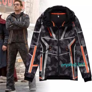 Avengers Iron Man Tony Stark Cosplay Jacke dick Baumwolle Hoodie Sweatshirt Top - Bild 1 von 12