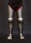 18ga SCA LARP Medieval German full Leg Armor With Greaves & Knee Cuisses