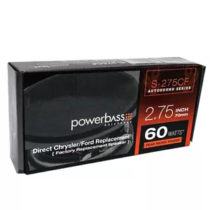 Powerbass S-275CF 2,75" 30/60 W RMS/Pico 2 vías tweeter de audio para automóvil Chrysler + Ford - Imagen 1 de 3