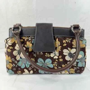 Borsa donna Miche 7,5 x 12 x 3 marrone giallo acqua base velluto a coste copriborsa. - Foto 1 di 8