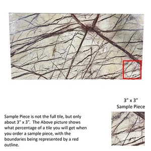 3x3 Musterstück Rainforest braun Umbau Steinboden Badfliese TS-100 - Bild 1 von 1
